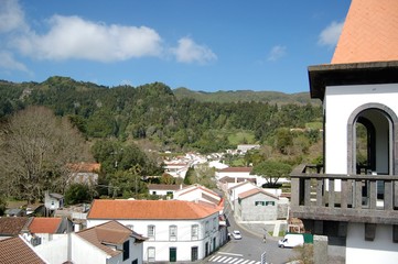 Fototapeta na wymiar Paisagem das Furnas, Povoação, Açores, Portugal 