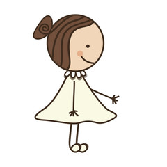 girl child icon image vector illustration design 
