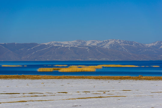 Fabulous view of lake Sevan, Armenia