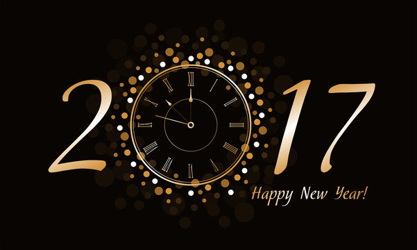 New Year Clock 2017