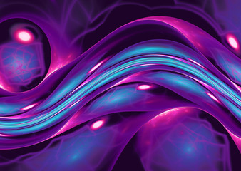 blue purple abstract wave psychedelic background