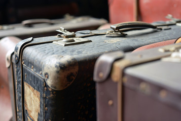 Gepäckstücke Taschen und Koffersammlung