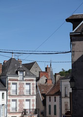 Fototapeta na wymiar Chatillon-sur-Loire et ses façades.