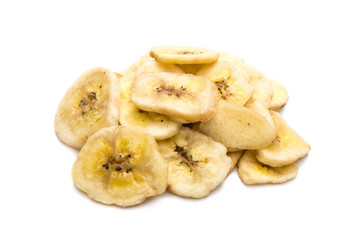 Bananenchips isoliert 