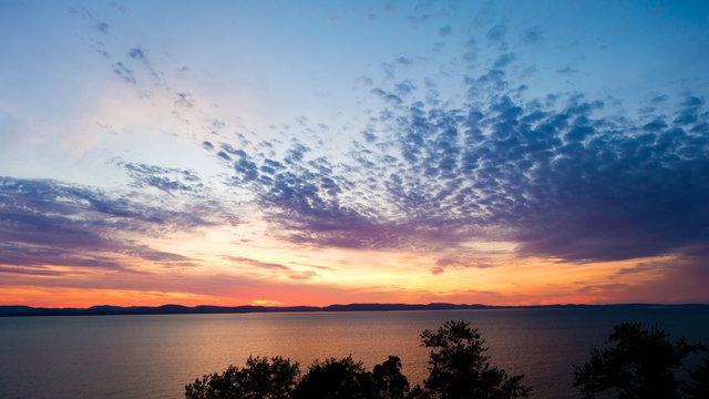 Fototapeta Beautiful sky at sunset