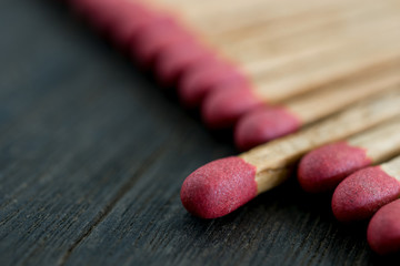 match standing out from matches leadership concept, Individualit