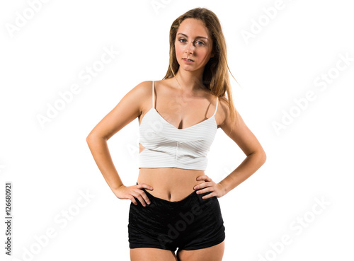 blonde teen posing Blonde teen posing