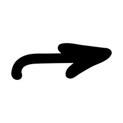 scribble arrow icon image vector illustration design 