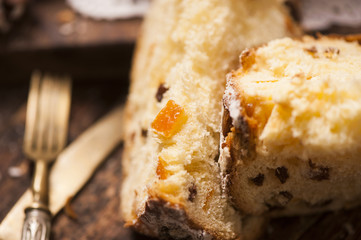 Panettone. Tradional Italian Christmas Cake