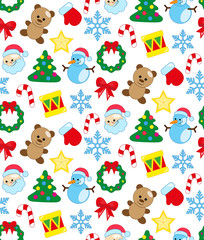 новогодний бесшовный паттерн