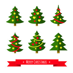 Christmas tree set. 
