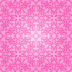 Seamless abstract pink pattern with gradient. Vector illustration
