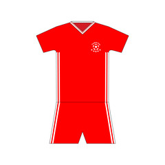 Football kit. template. set