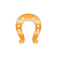 Horseshoe icon vector