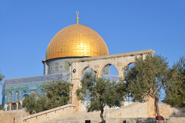 Temple Mount known as the the Noble Sanctuary of Jerusalem located in the Old City of Jerusalem, is...