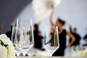 Party Setting with Bokeh Background