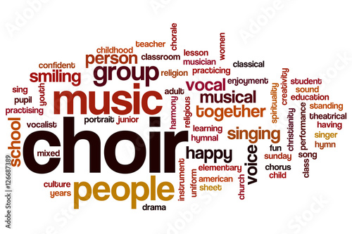 "Choir word cloud" Stock photo and royalty-free images on Fotolia.com ...