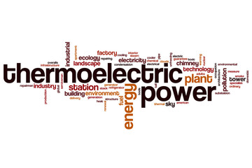 Thermoelectric power word cloud