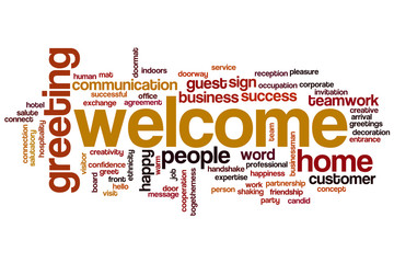 Welcome word cloud