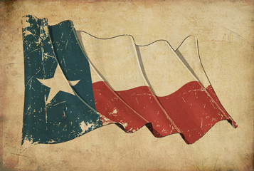 Texan Grunge Flag Textured Background Wallpaper