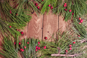 decoration for xmas on wooden board