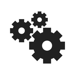 Cogwheel gear mechanism vector settings vector icon