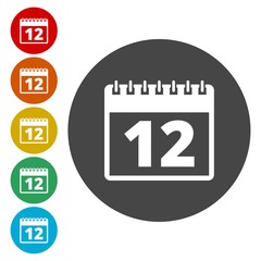 Calendar icon - number 12