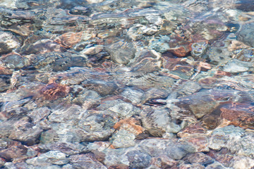 Water over Rocks Abstract