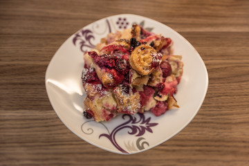 Früchte Auflauf