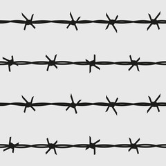 barbed wire - seamless pattern