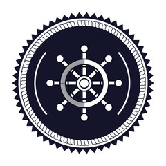 ship timon maritime frame vector illustration design