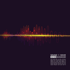 Naklejka premium Vector equalizer background