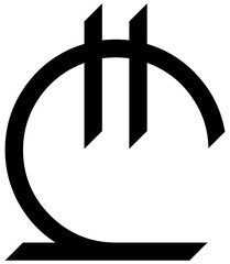 Georgian lari sign
