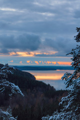 Sunset from skåle klint, Hallsberg, Sweden