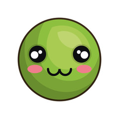 emoticon kawaii style icon vector illustration design
