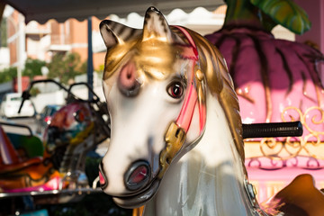 Obraz na płótnie Canvas Vintage carousel horse