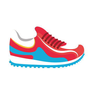 shoes tennis isolated icon vector illustration design