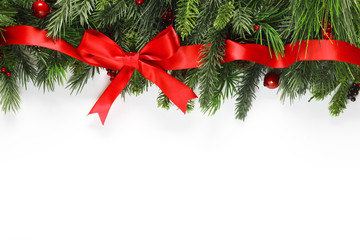 Christmas branches background