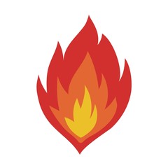 Fire flame vectorisolated