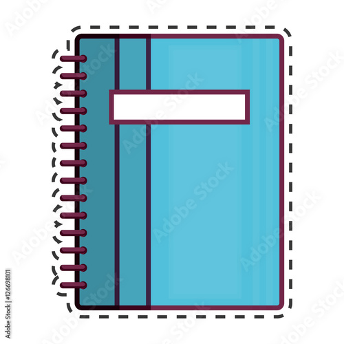 "notebook school isolated icon vector illustration design" Stock image ...