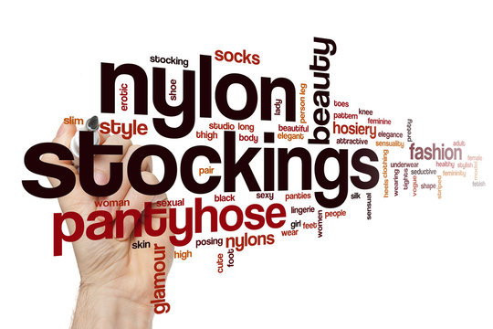 Nylon stockings word cloud