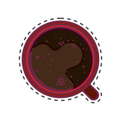 delicious coffee drink isolated icon vector illustration design