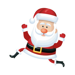 cute santa claus character vector illustration design