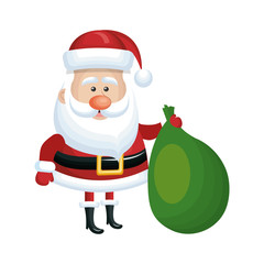 cute santa claus character vector illustration design