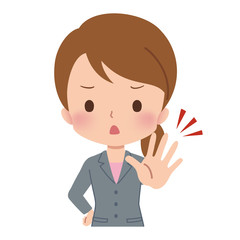 女性　ビジネスウーマン　イラスト