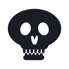 pirate skull isolated icon vector illustration design