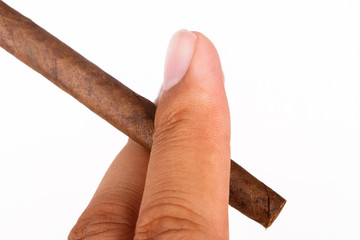 Chocolate Cigar in Hand