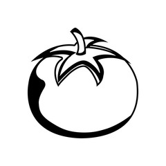 tomato fresh vegetable isolated icon vector illustration design