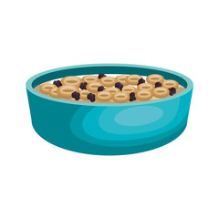 cereal plate isolated icon vector illustration design
