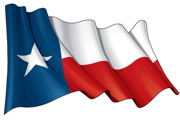 Fototapeta premium Texas Waving Flag.